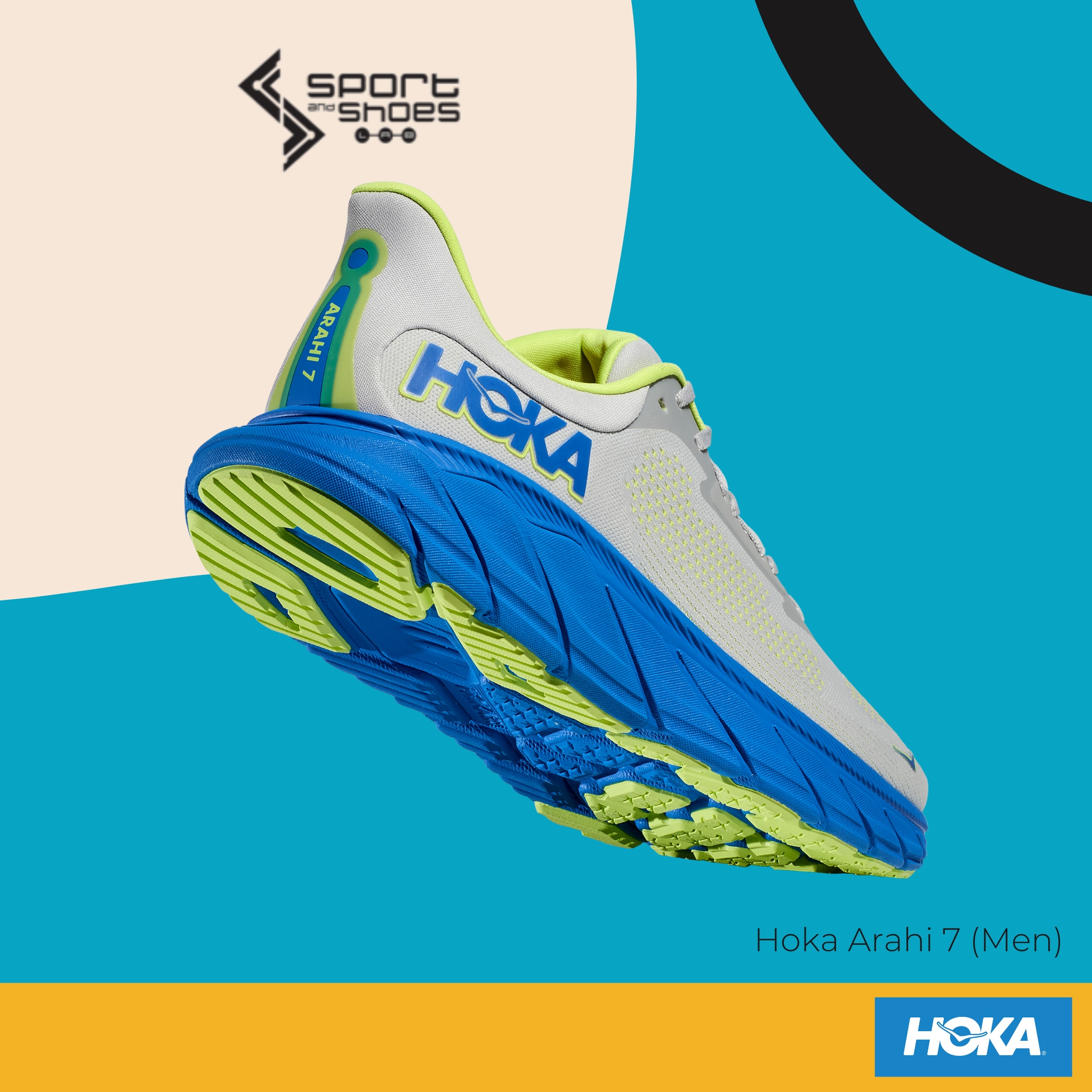 Hoka Arahi7 WIDE (M) (1147870-STLC)